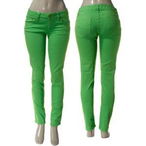 green skinny jeans